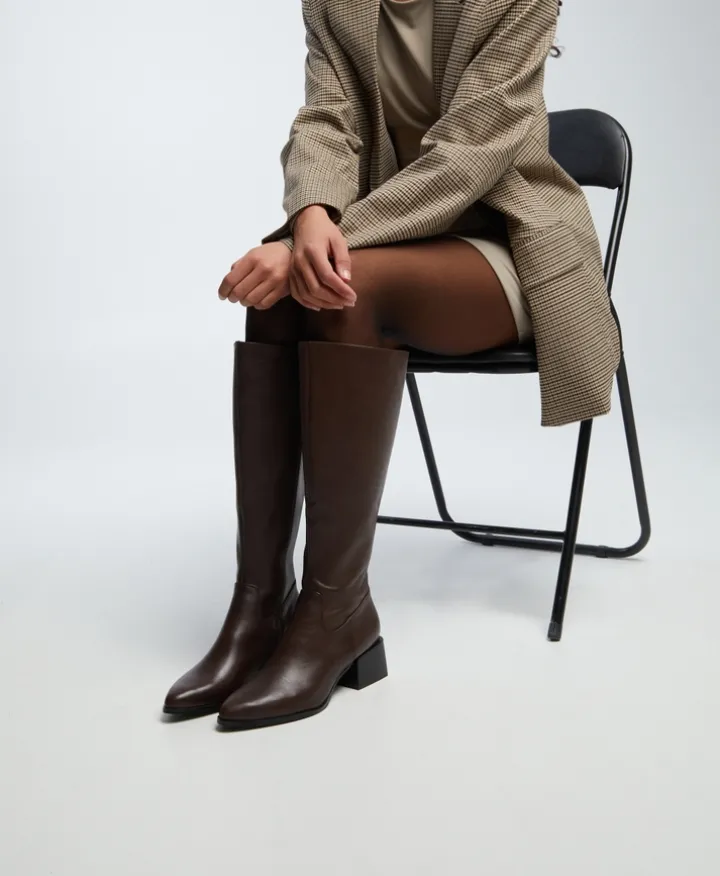 Bromley Knee High Boot with Wide Calf