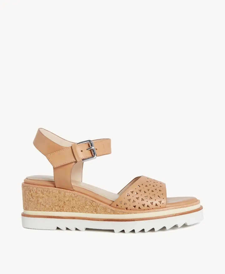 Rachel Perf Wedge Sandal