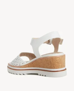 Rachel Perf Wedge Sandal