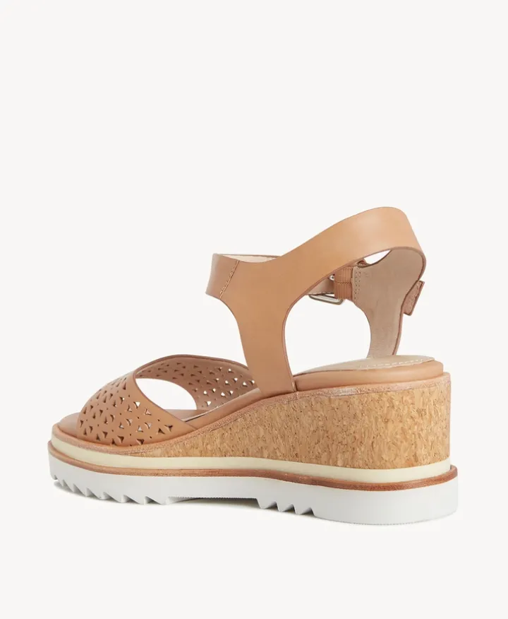 Rachel Perf Wedge Sandal