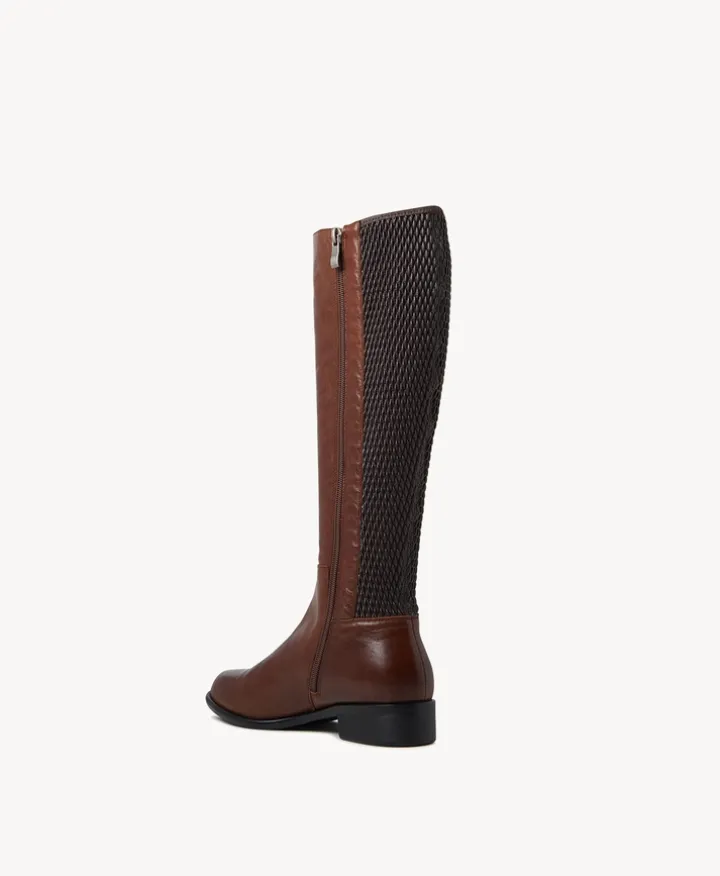 Sal Knee High Boot with Stretch Calf